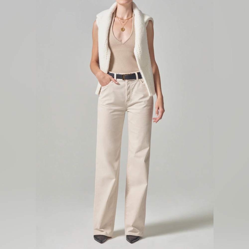 Citizens Of Humanity Cream Trousers